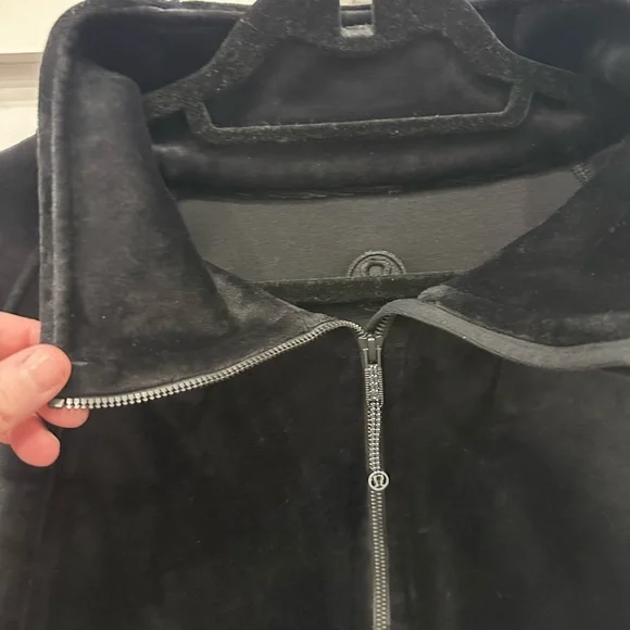 Lululemon Scuba Oversized Funnel Neck Half Zip in Black Velvet Size XL/XXL - Picture 7 of 8